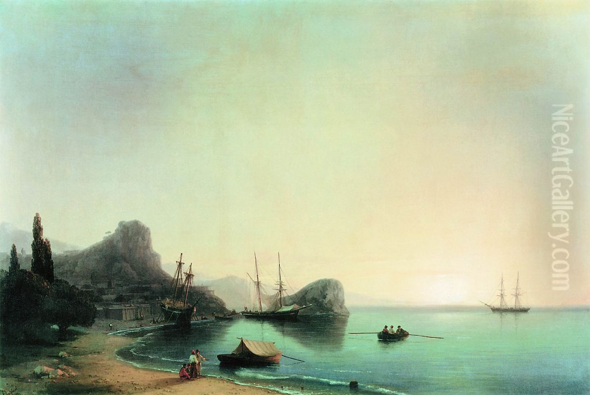 Italian Landscape Oil Painting by Ivan Aivazovsky