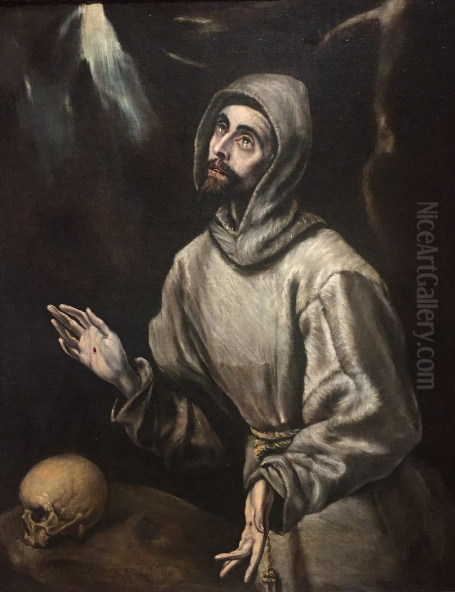 St. Francis receiving the Stigmata Oil Painting by El Greco