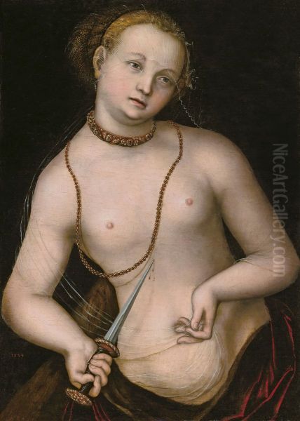 Lucretia Oil Painting by Lucas Cranach the Elder