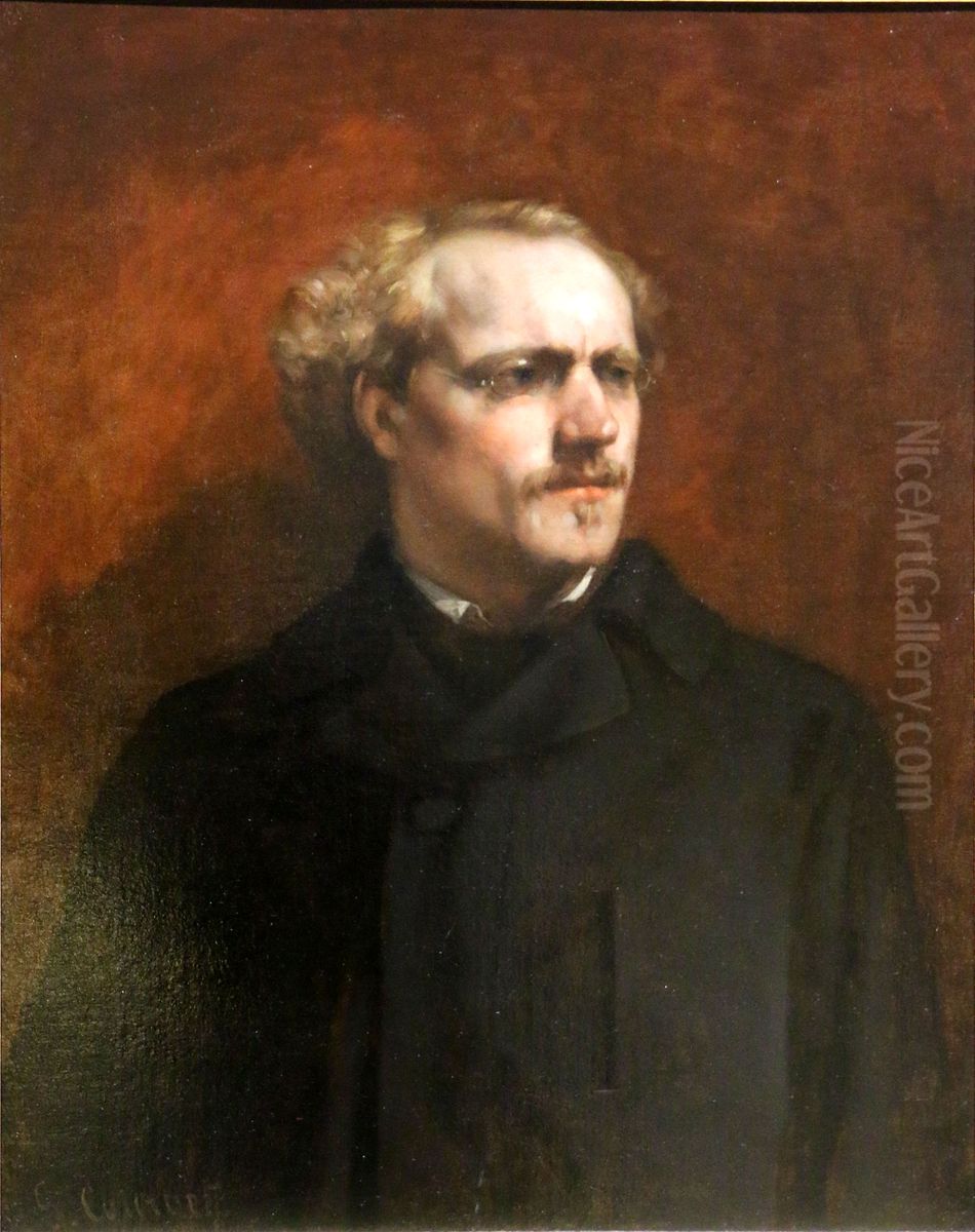 Portrait d'Andre Grangier Oil Painting by Gustave Courbet