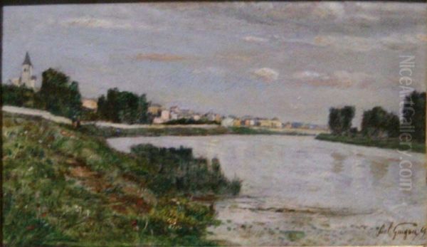 Triel-sur-Seine Oil Painting by Paul Guigou