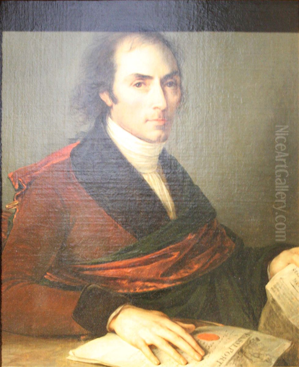 Portrait of Monsieur Bruguiere. Oil Painting by Antoine-Jean Gros