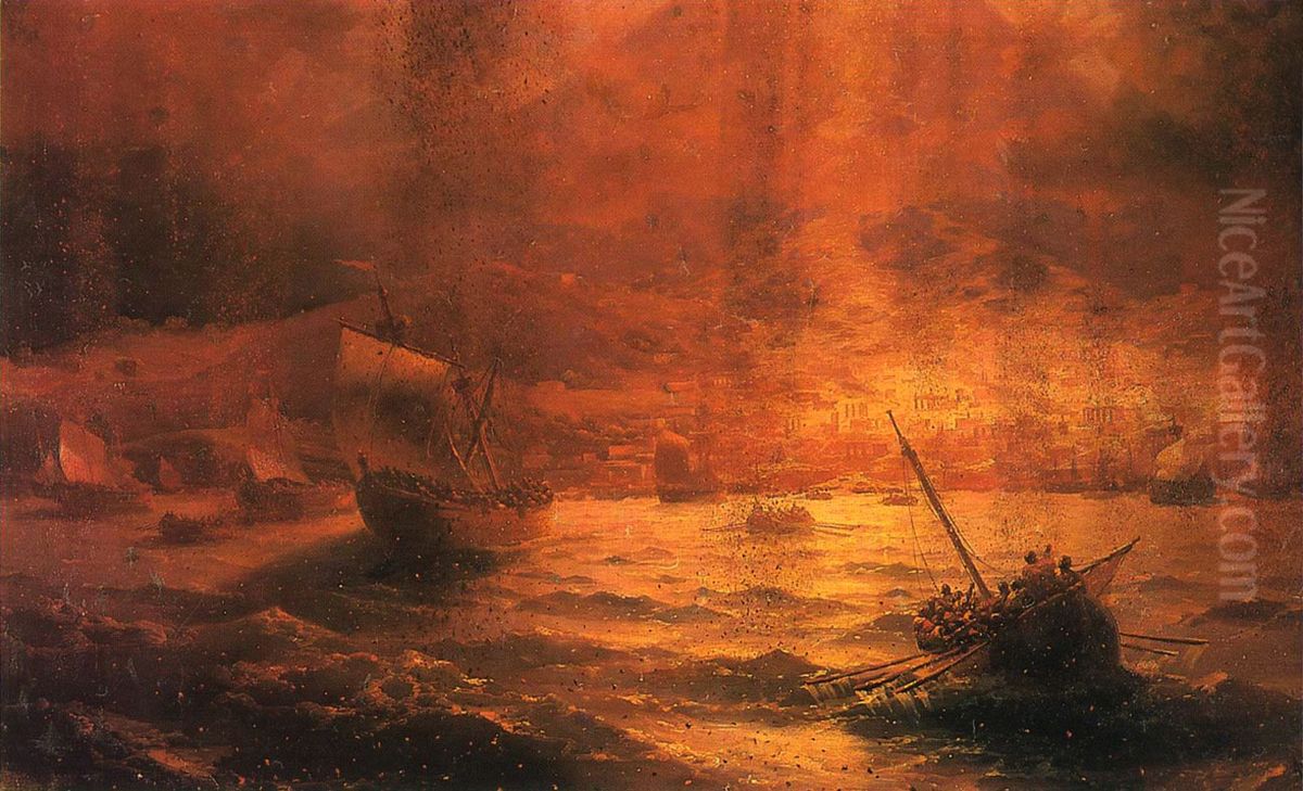 Destruction of Pompeii Oil Painting by Ivan Aivazovsky