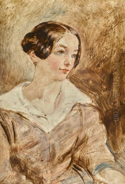 PORTRAIT OF REBECCA SINGLETON Oil Painting by unknown