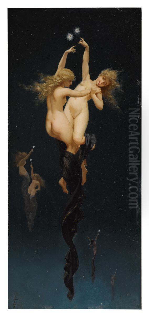 Twin Stars Oil Painting by Luis Ricardo Falero