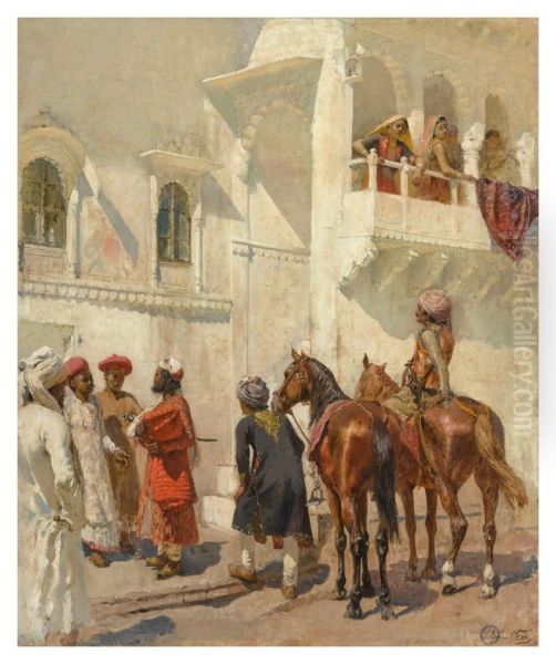 BEFORE THE HUNT Oil Painting by unknown