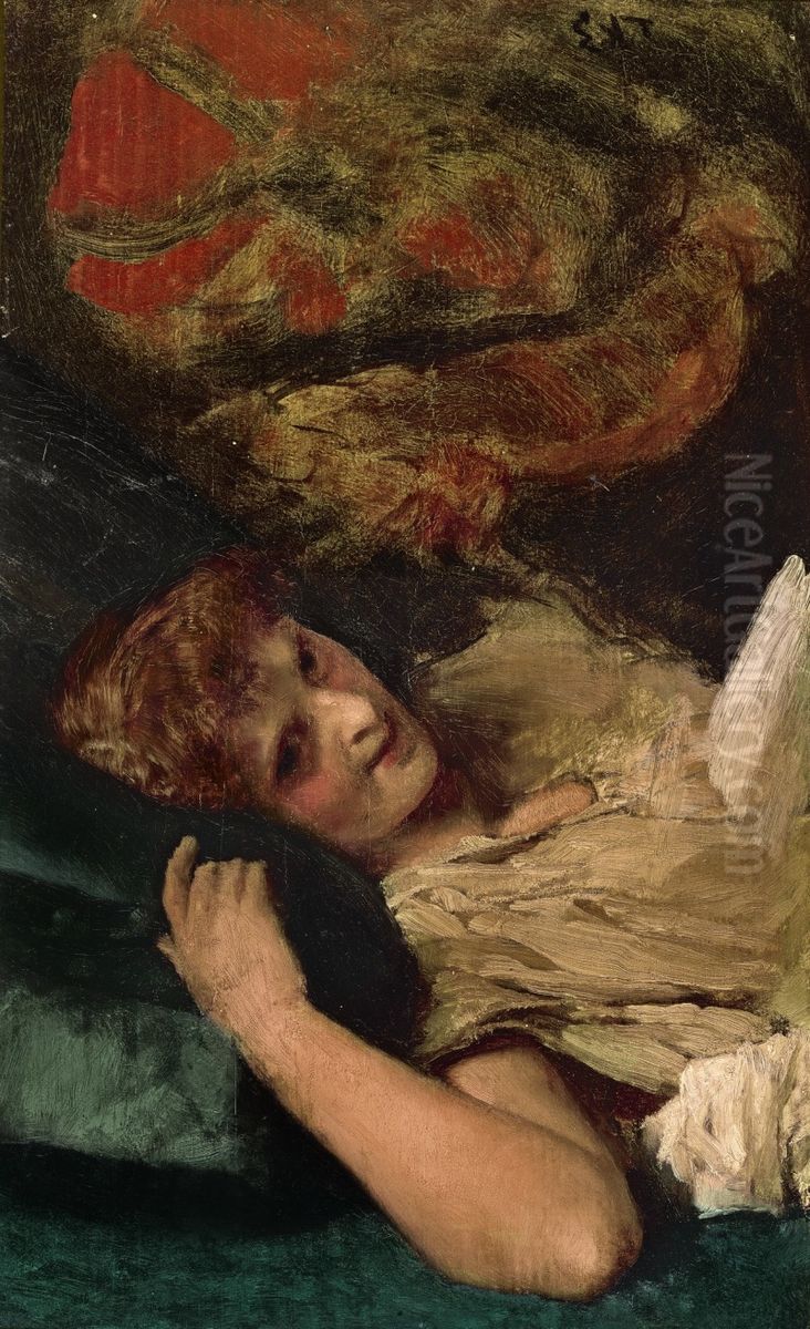 RECLINING WOMAN Oil Painting by unknown