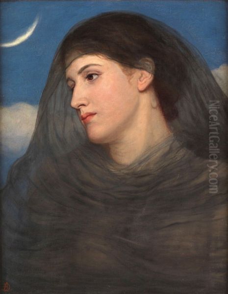 LUNA Oil Painting by Anna Lea Merritt