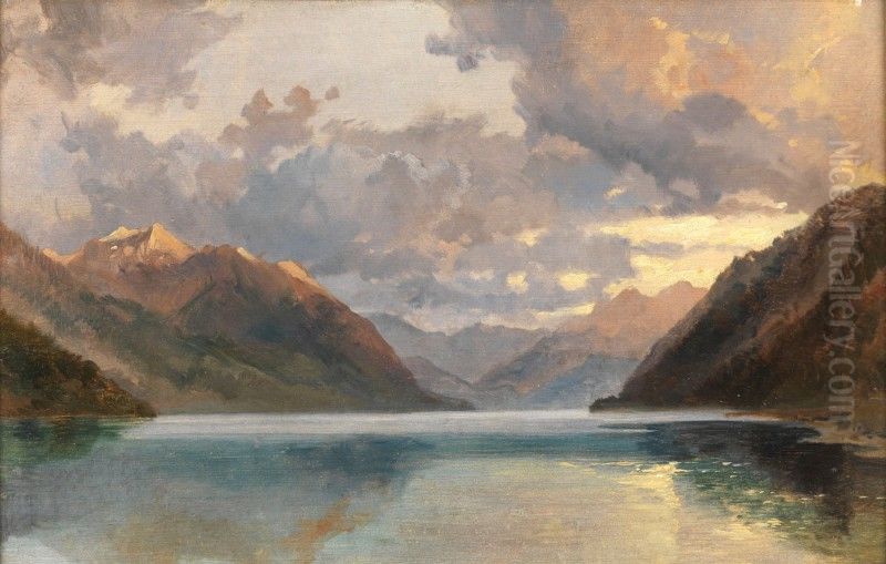 LAKE LUCERNE Oil Painting by unknown