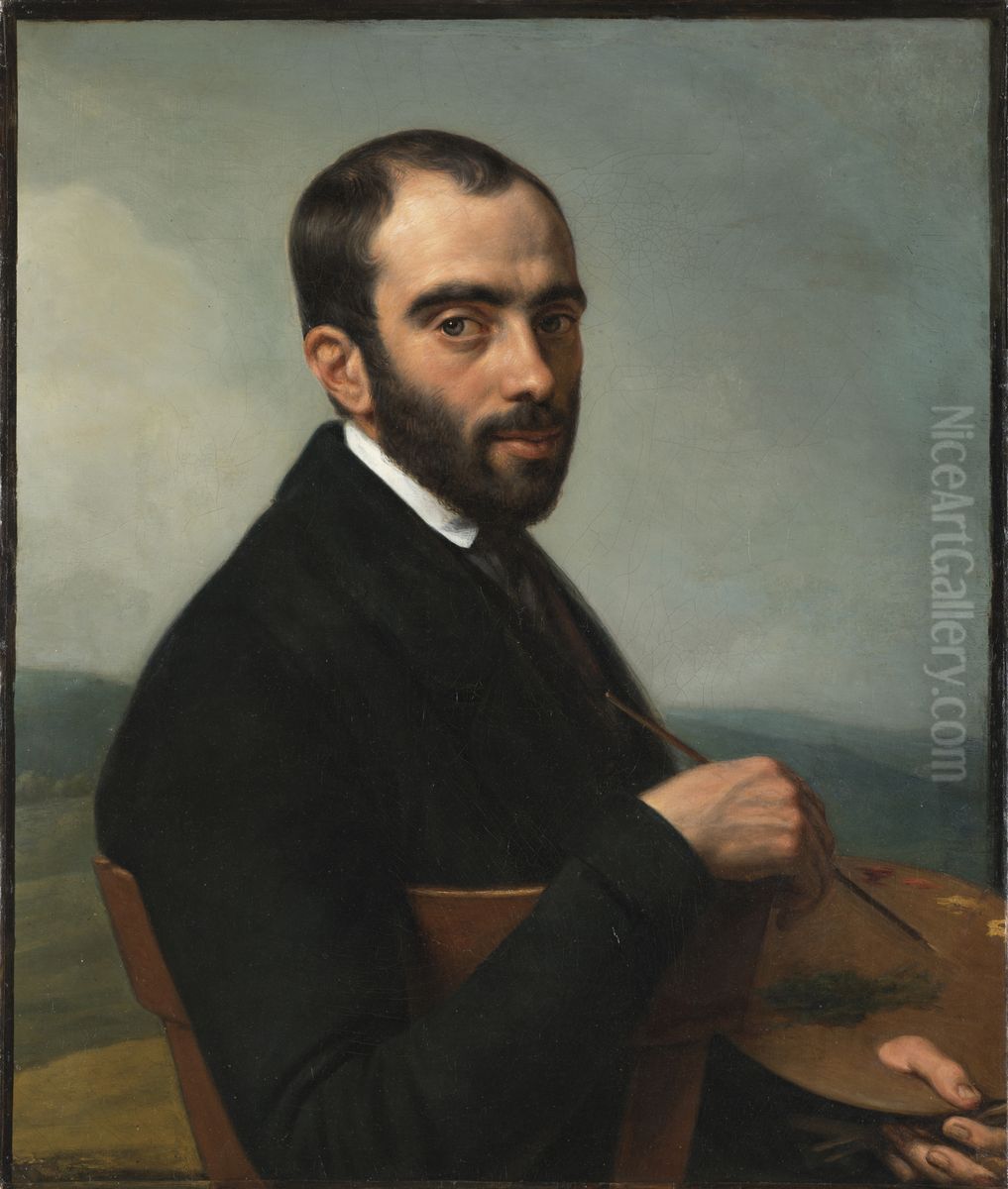 Portrait of Jean-Michel Cels Oil Painting by Cornelis Cels
