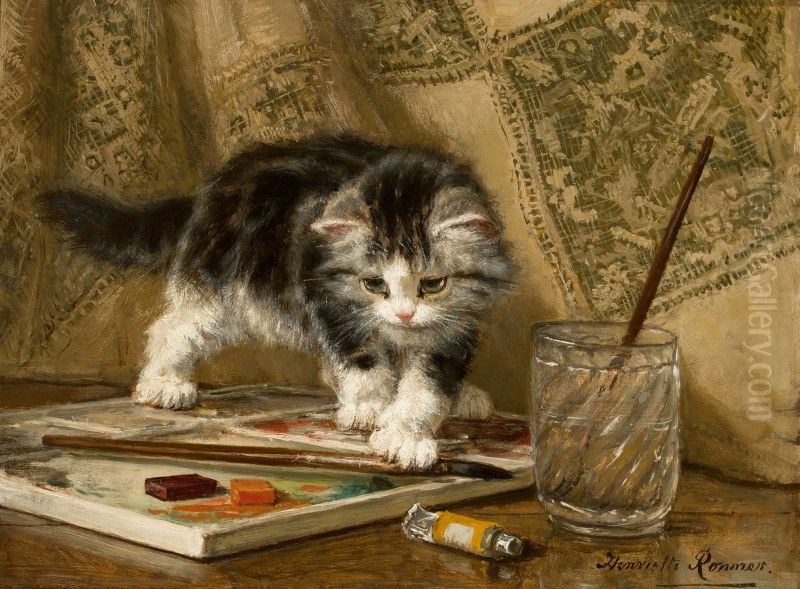 THE YOUNG ARTIST Oil Painting by unknown