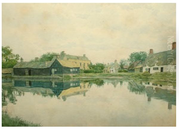 Hemingford on the Ouse , 1902 Oil Painting by William Fraser Garden