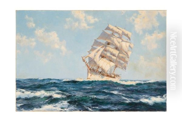 PACIFIC DEEP, THE MARION INGLIS, 1,600TONS BUILT BY MCMILLAN IN 1896 Oil Painting by unknown