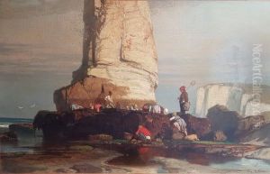 Anglers at Etretat