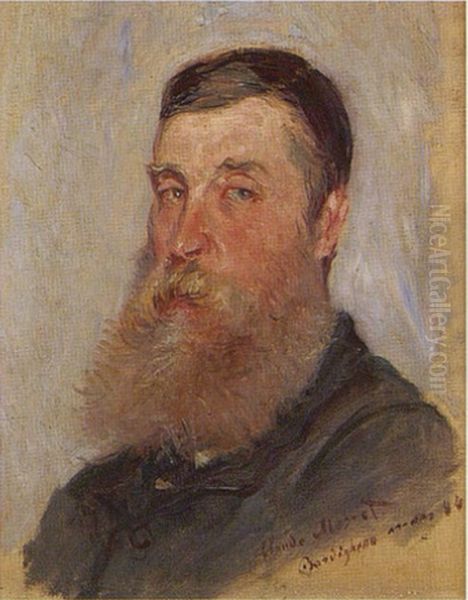 Portrait d'un peintre anglais, Bordighera Oil Painting by Claude Monet