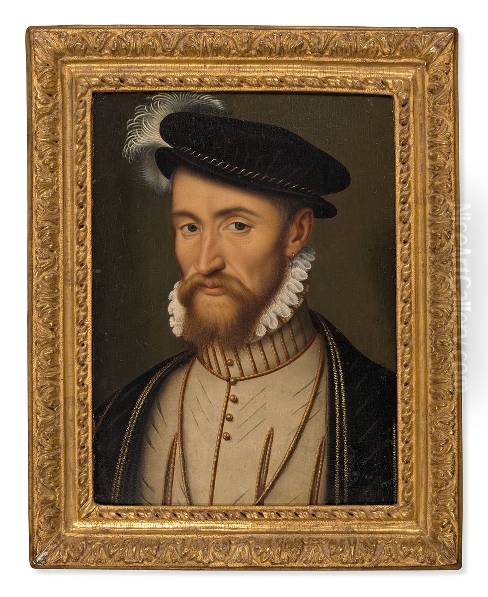 Portrait de Francois de Lorraine, duc d'Aumale puis de Guise (1519-1563), vers 1562 Oil Painting by Francois Clouet