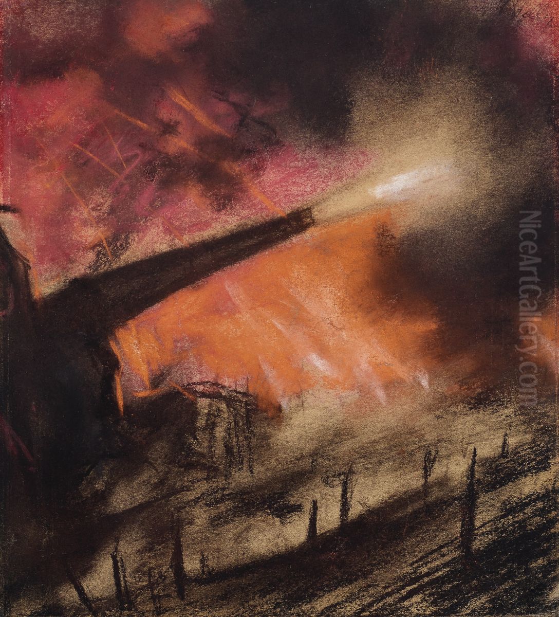 Barrage Oil Painting by unknown