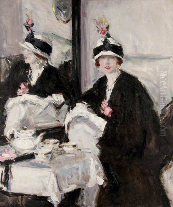 Reflections Oil Painting by Francis Cadell