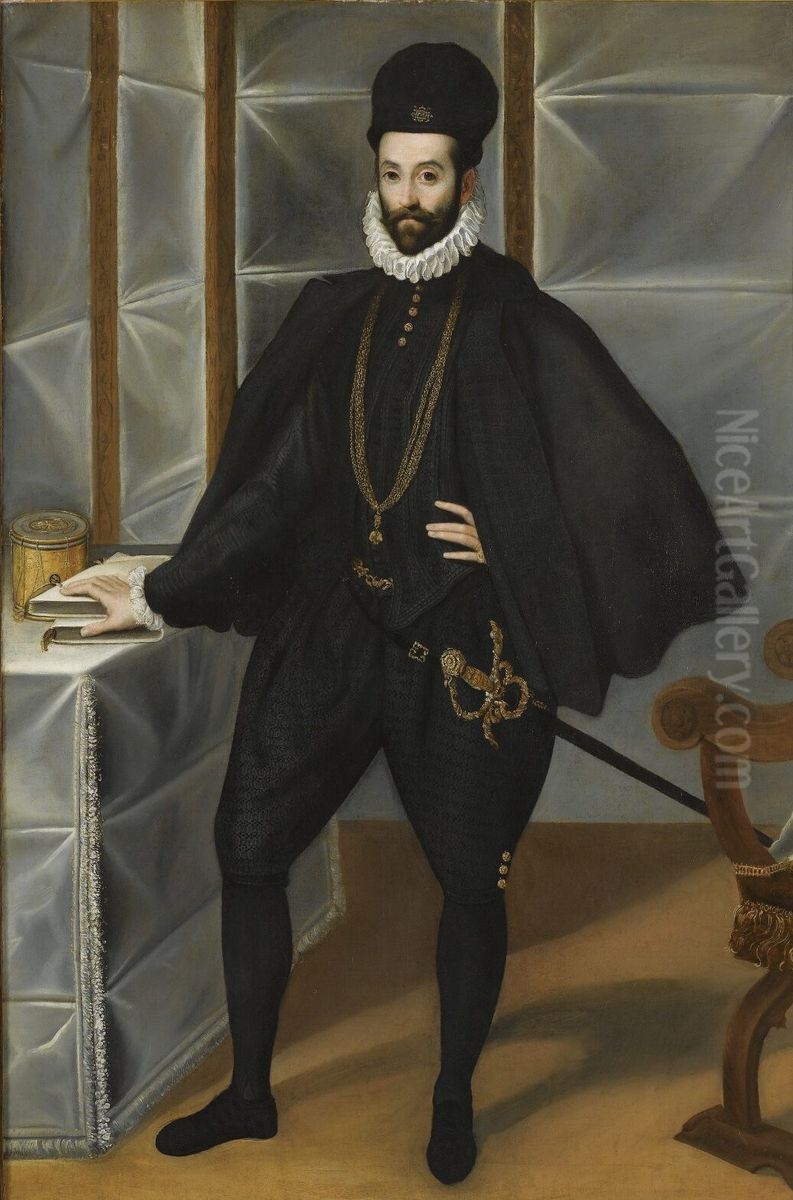 Portrait of Francesco Maria II della Rovere (1549-1631) duke of Urbino Oil Painting by Federico Barocci