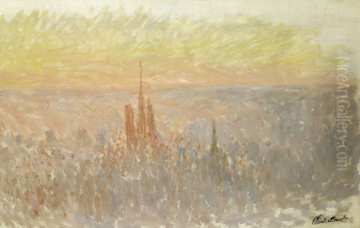 View of Rouen Oil Painting by Claude Oscar Monet View of Rouen Oil Painting by Claude Oscar Monet