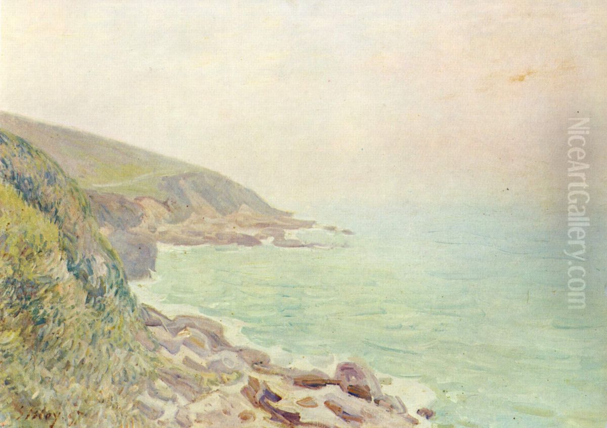 Welsh Coast in the fog Oil Painting by Alfred Sisley