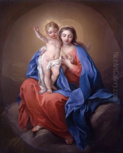 La Vierge et l'enfant benissant