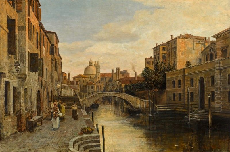 Rio del Ognissanti, Venice Oil Painting by unknown
