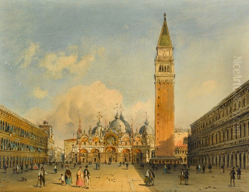 [St Mark's Square] Oil Painting by unknown