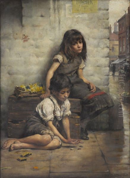 Waifs Oil Painting by unknown