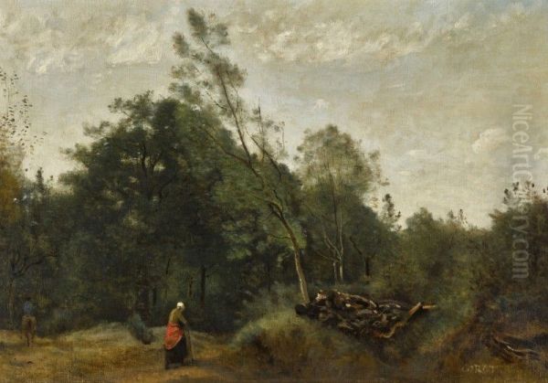 Lisiere de bois en Limousin Oil Painting by unknown