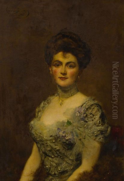PORTRAIT OF A WOMAN Oil Painting by unknown