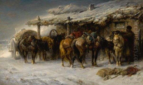 THE WALLACHIAN TEAM Oil Painting by unknown