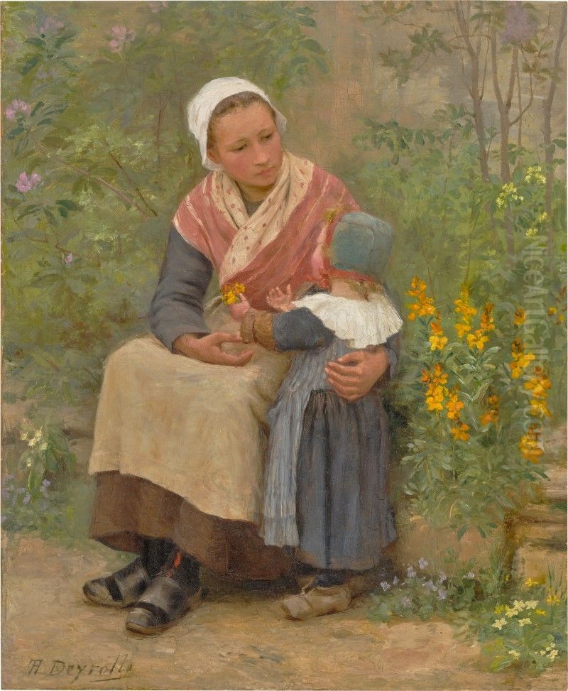 AVRIL EN BRETAGNE Oil Painting by unknown