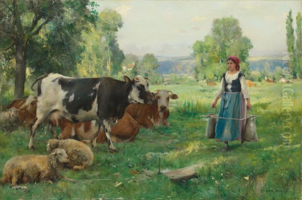 Dans un Paturage Oil Painting by Julien Dupre