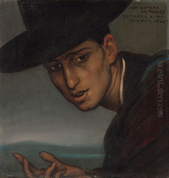 Portrait of a Rafael Romero, the artist's son Oil Painting by unknown