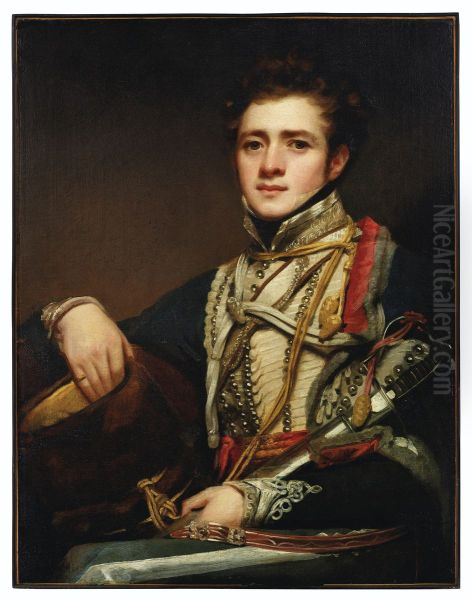 Lieutenant Colonel George Allan of the 16th Hussars, 'The Hussar' Oil Painting by unknown