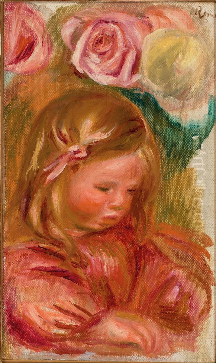 Coco dans les roses Oil Painting by Pierre Auguste Renoir