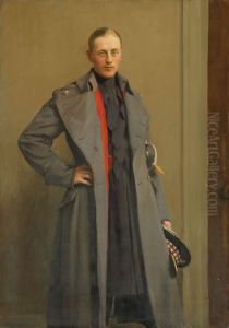 Portrait of 2nd Lieutenant William Gilbert Houldsworth (1891-1914) of the 1st Batallion, Scots Guards