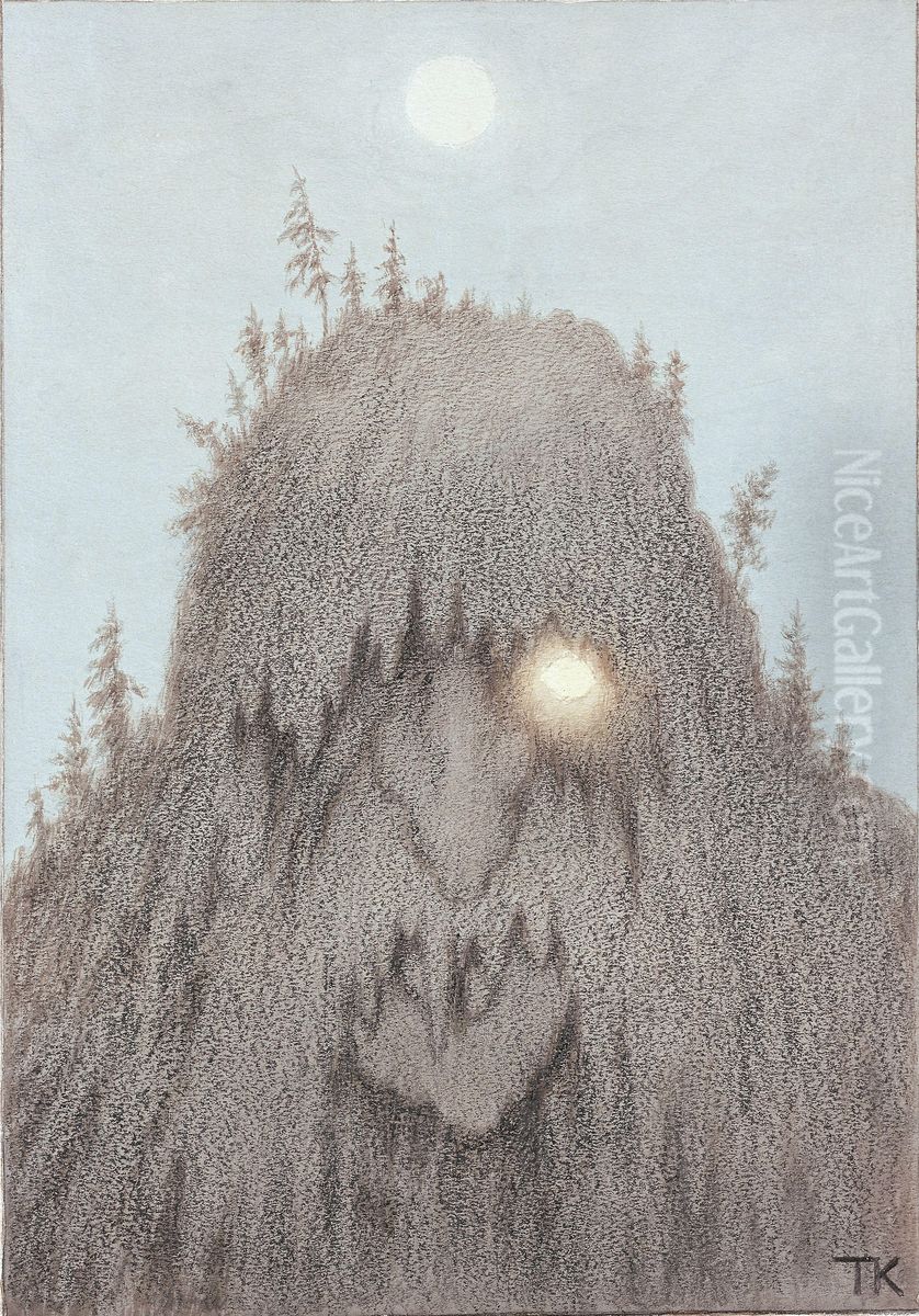 Skogtroll Oil Painting by Theodor Kittelsen