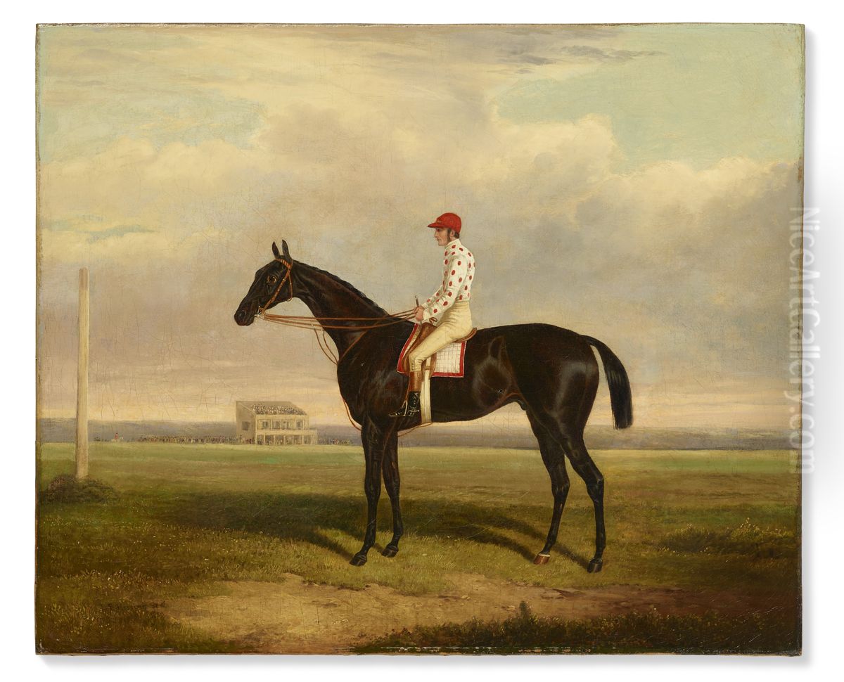 Earl of Zetland's 'Voltigeur', winner of the Derby and the St. Leger 1850, with J. Marson up Oil Painting by John Frederick Herring, Sr. Earl of Zetland's 'Voltigeur', winner of the Derby and the St. Leger 1850, with J. Marson up Oil Painting by John Frederick Herring, Sr.