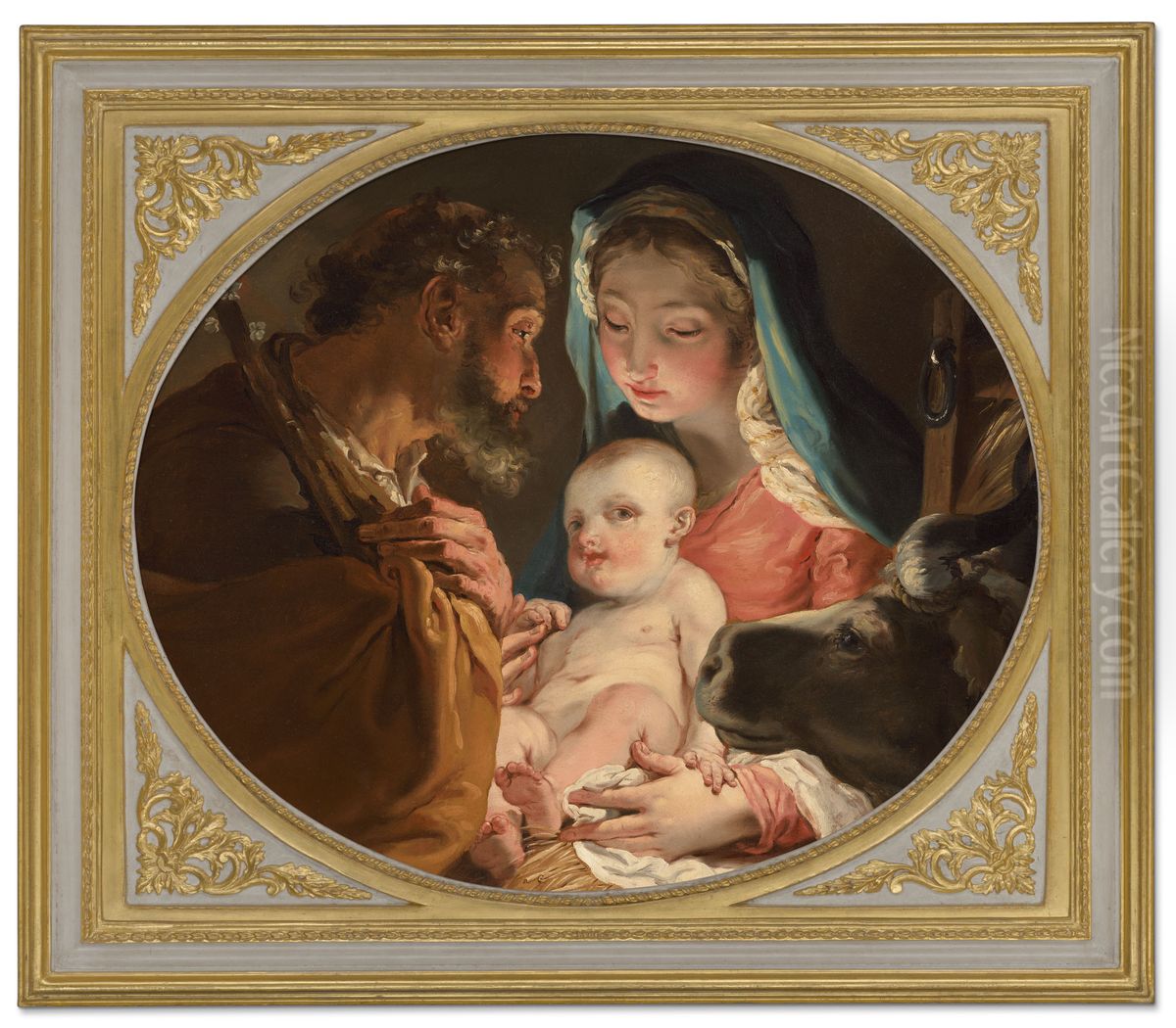 The Holy Family Oil Painting by Gaetano Gandolfi