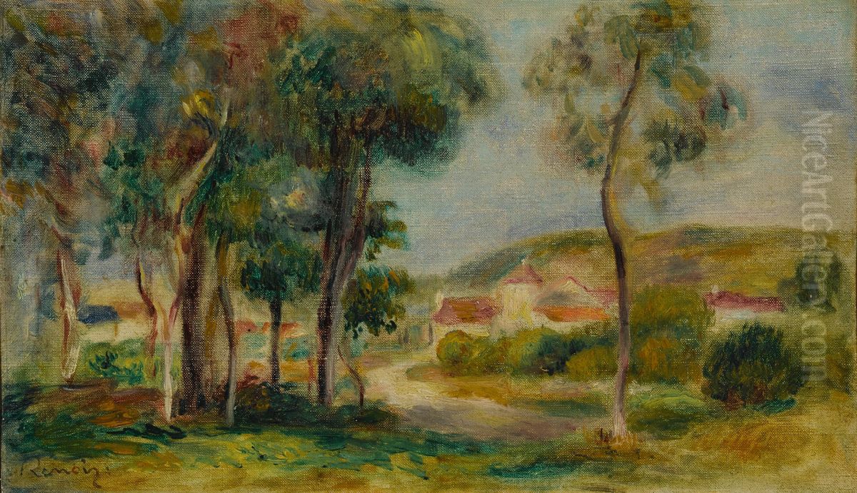 Paysage a Essoyes Oil Painting by Pierre Auguste Renoir