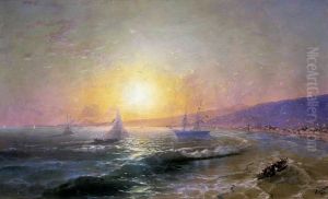 A bay at dawn.
