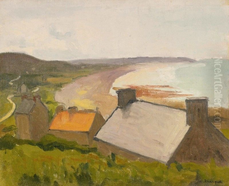 LES TROIS TOITS, LA PERCAILLERIE Oil Painting by Albert Marquet