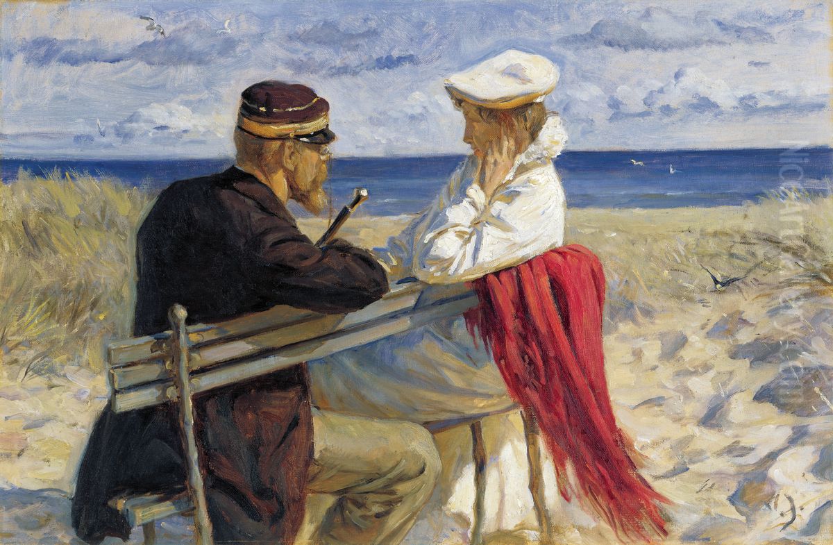 Den nye borgmester Oil Painting by Valdemar Irminger