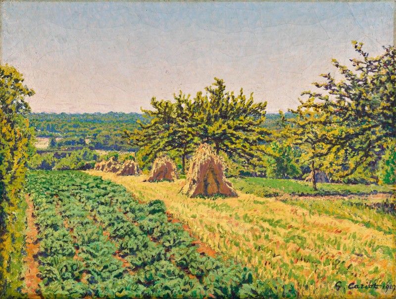 LES FOINS Oil Painting by Gustave Cariot LES FOINS Oil Painting by Gustave Cariot