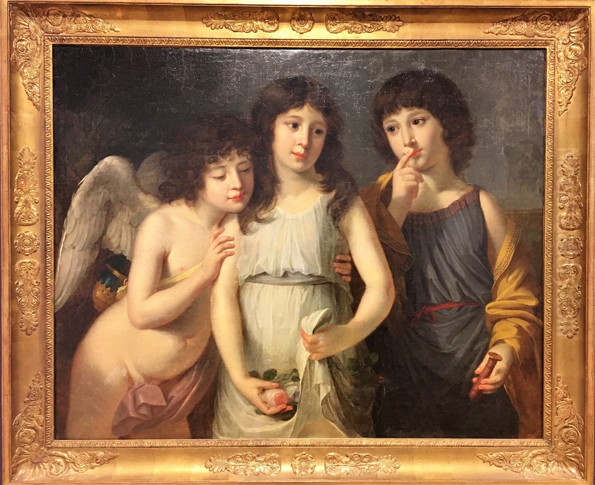 Les enfants de Monsieur Langlois Oil Painting by Robert Lefevre