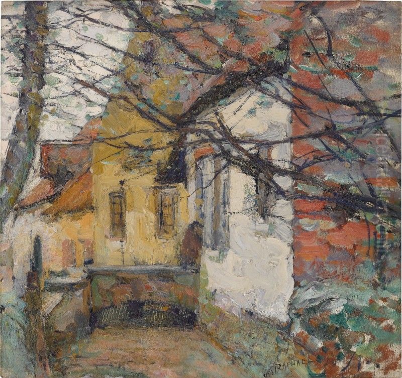 HOUSE IN BELGIUM Oil Painting by Joseph Morris Raphael