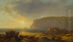 ROCKY COAST AT SUNSET, GRAND MANAN