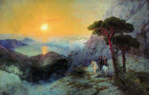 <<A.S. Puskin na versine Aj-Petri pri voshode solnca>>